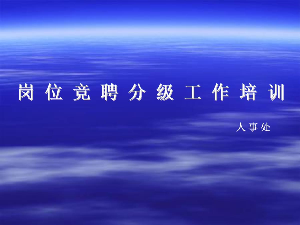 專業(yè)技術人員崗位競聘分級工作培訓 計算機技術應用指南